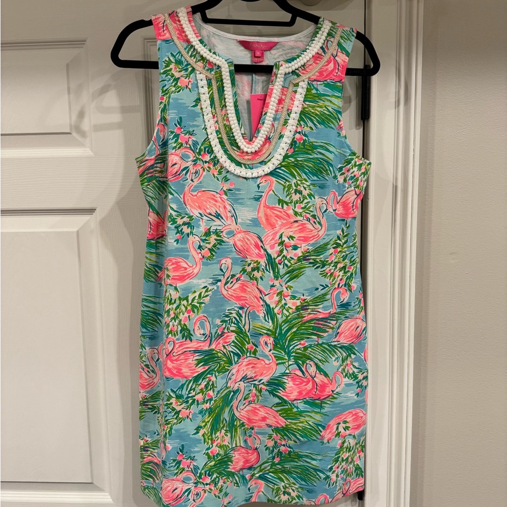 Lilly Pulitzer Pink and White Sleeveless Sundress